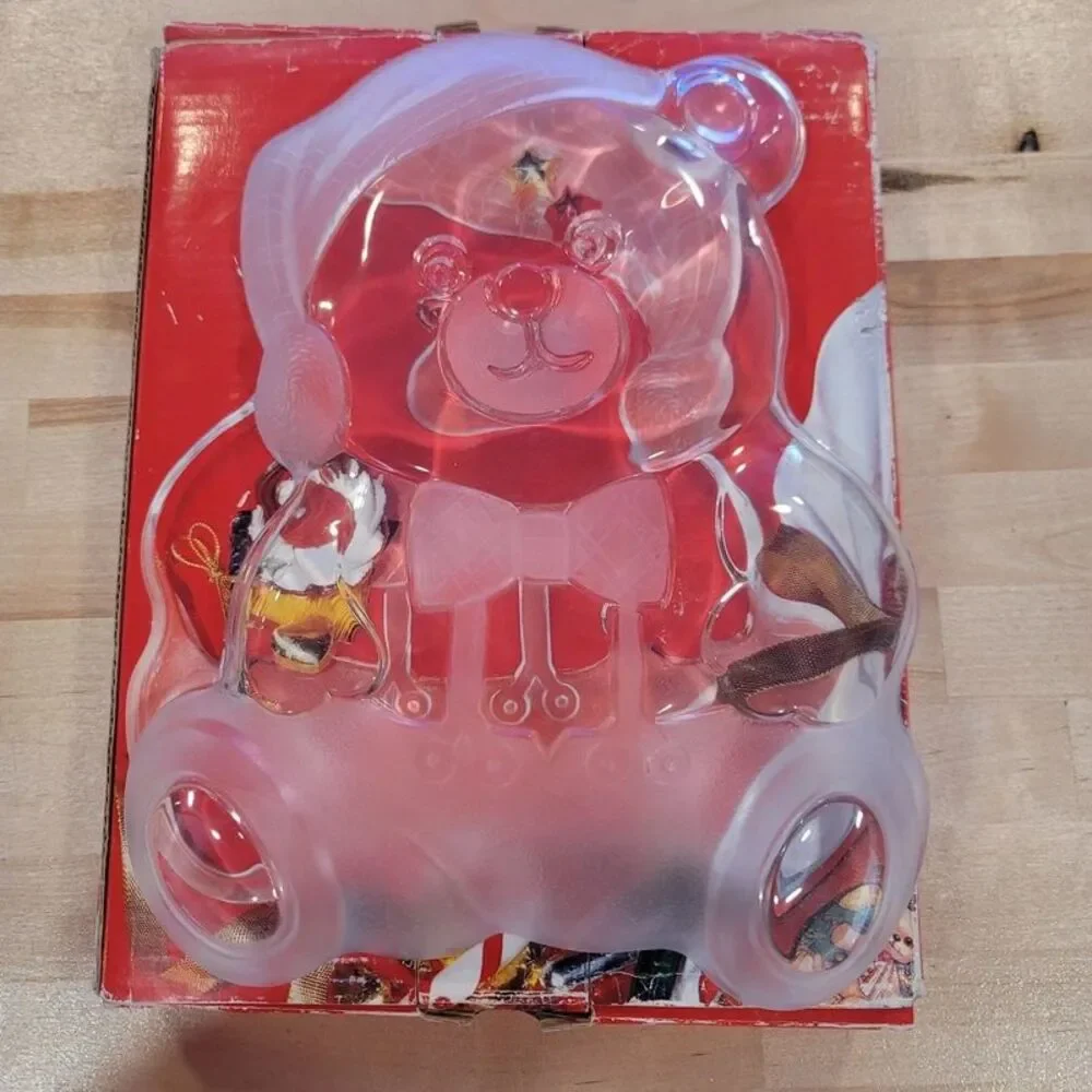 Mikasa Holiday Bear Crystal Platter 11